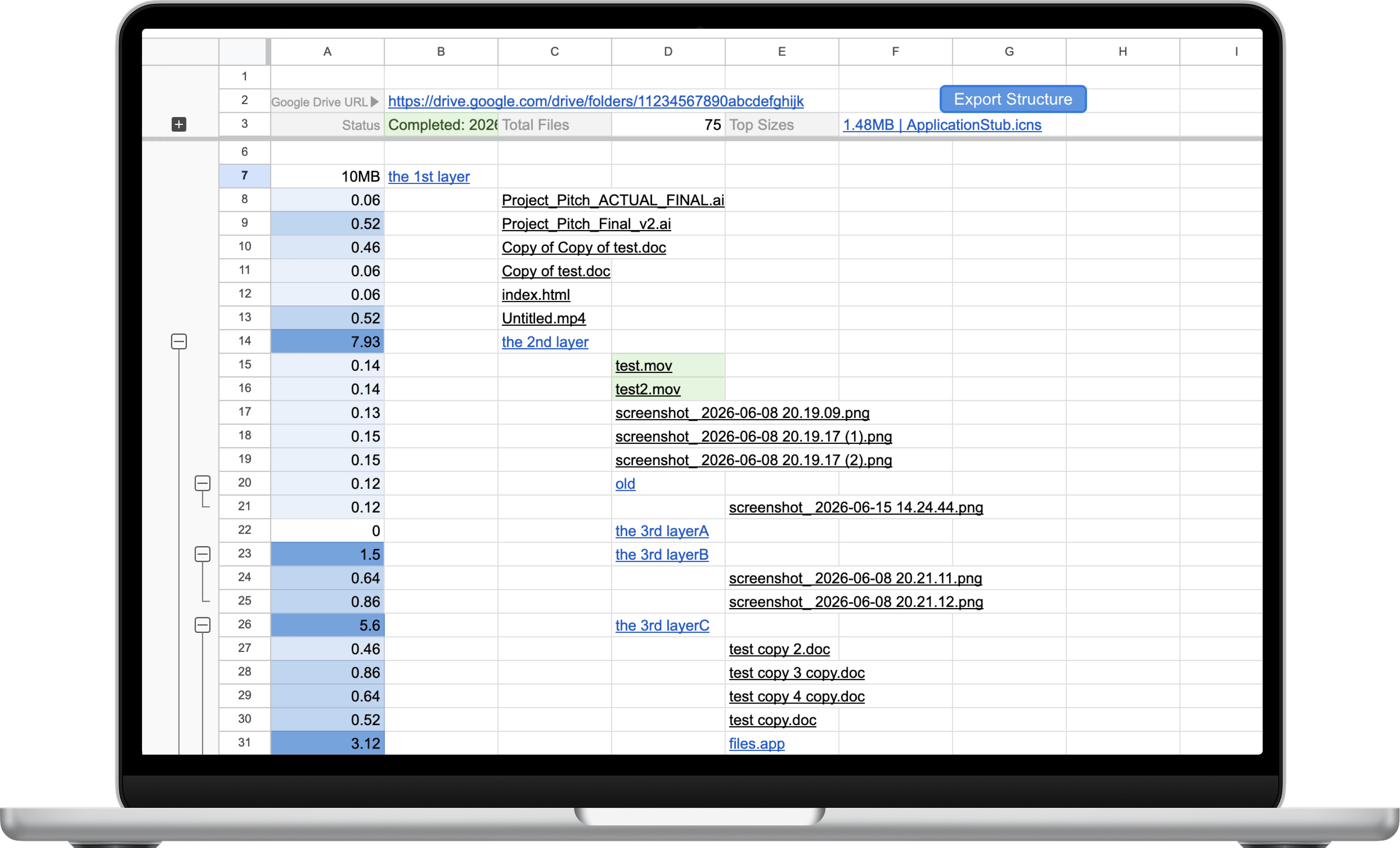 Google Sheet Copy Document Interface